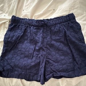 Lot of 2 juniors cotton eyelet dress shorts